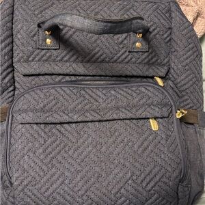 Lovevook Navy Blue Quilted Women's Backpack